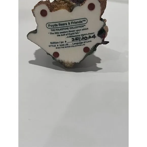 Boyds Bears Folkstone Collection Jill "Language of Love" Bunny Figurine - Picture 7 of 7